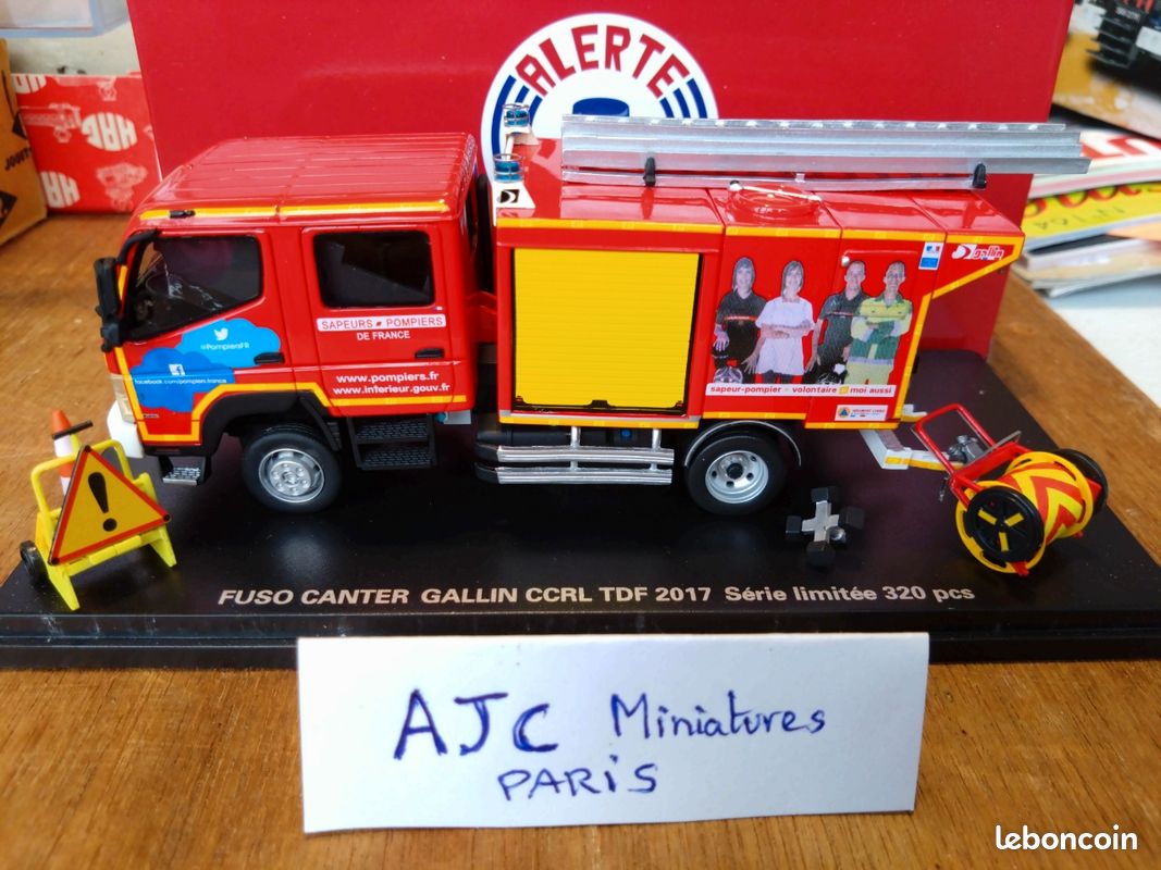 Camion Mitsubishi Fuso Canter Pompiers – Miniature Alerte 1/43 Gallin CCRL TDF