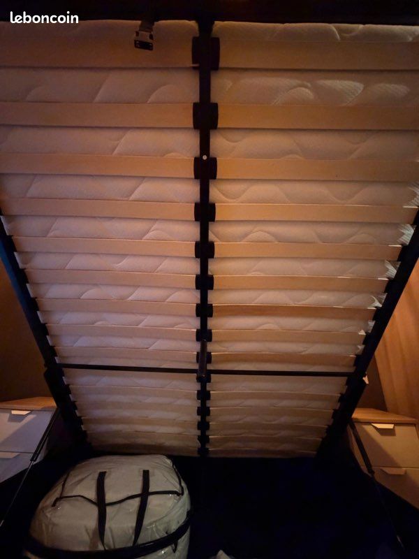Lit coffre + matelas 140x190 (image 2)