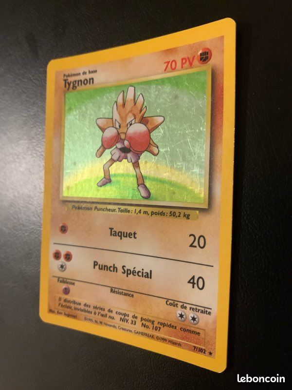 Tygnon 7/102 Holo Rare Set De Base Wizards (image 6)