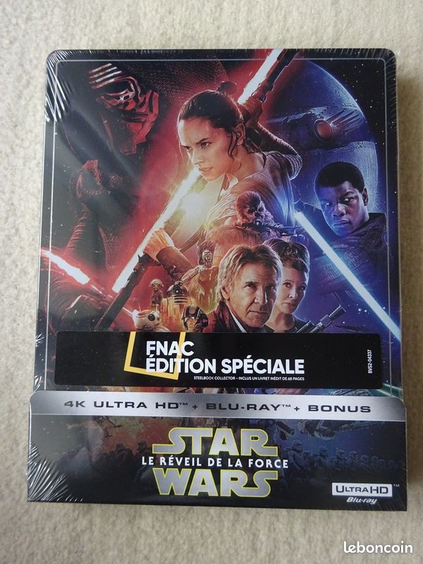 Star Wars : Le réveil de la force blu ray steelbook 4K (image 1)