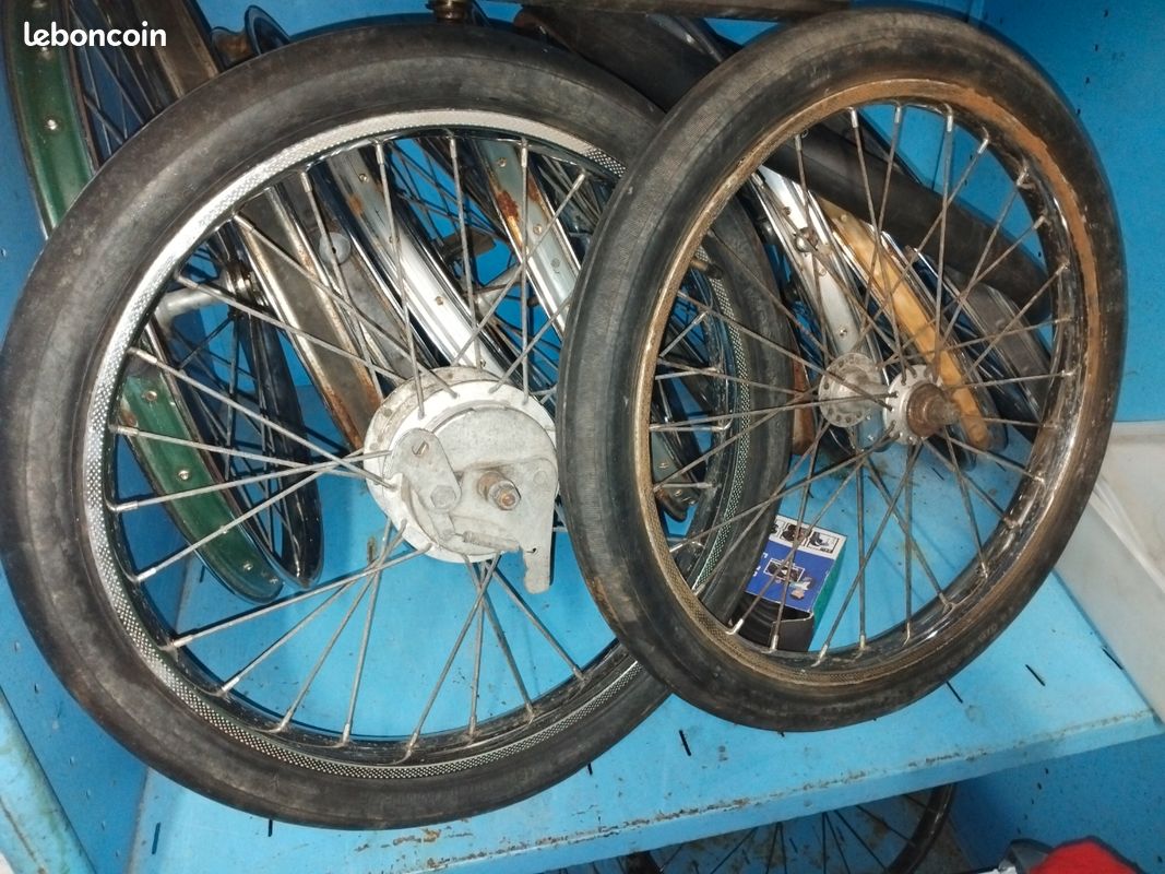 Paire De Roues Peugeot Pour Mini Vélo - 44 Cm - Pneus Michelin Neufs