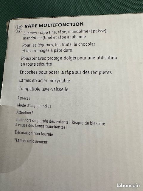Râpe multifonction (image 5)