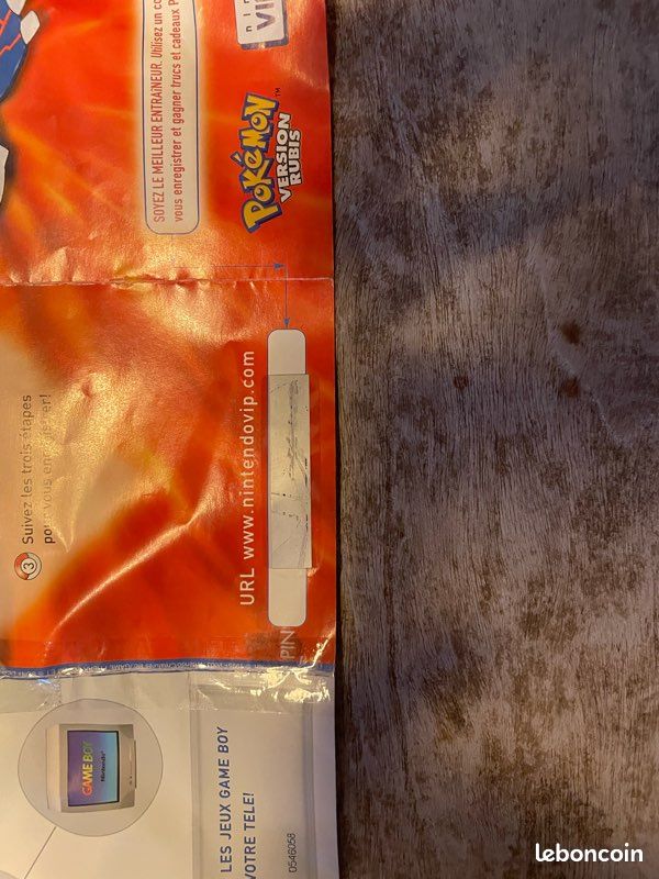 Pokémon Version Rubis - Nintendo GameBoy Advance (D'occasion) à Saubraz