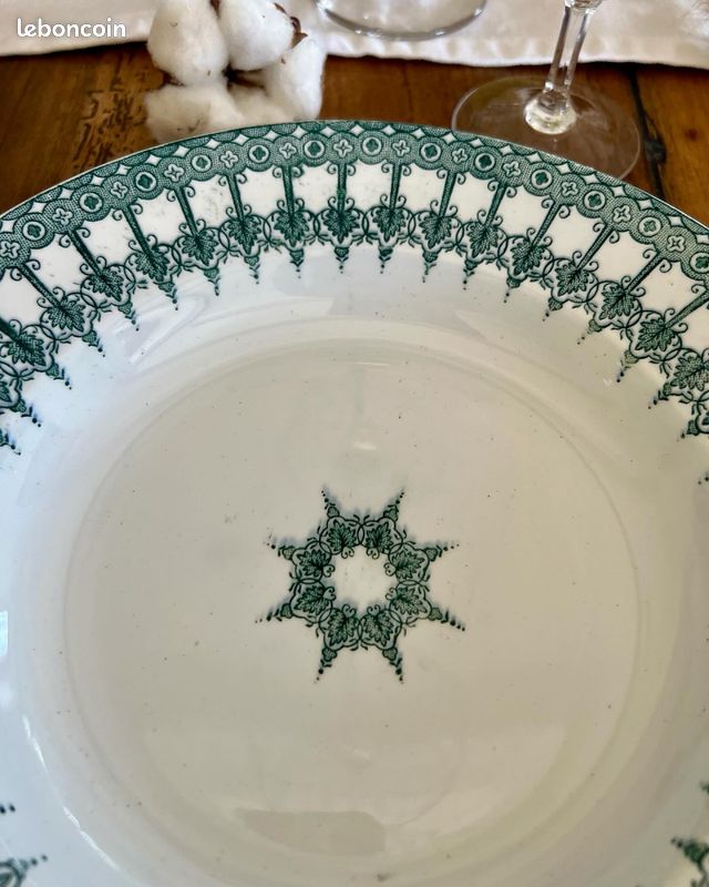 Trio d’assiettes creuses Vintage - Persan St Amand & Hamage (image 4)