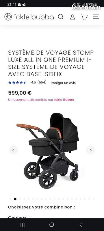 Poussette trio + base isofix (image 3)