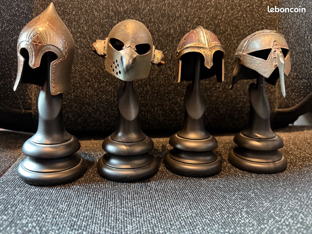 Lot 4 Mini-Casques Le Seigneur des Anneaux (Sideshow Weta 1/4) - ÉDITION LIMITÉE (image 1)