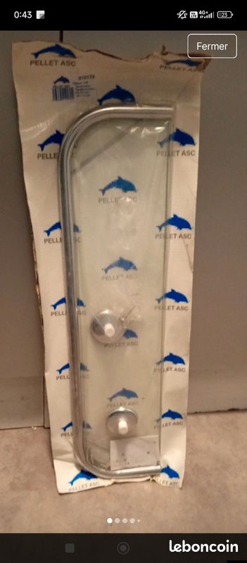 Tablette lavabo "loft"en verre pellet ASC neuf (image 4)
