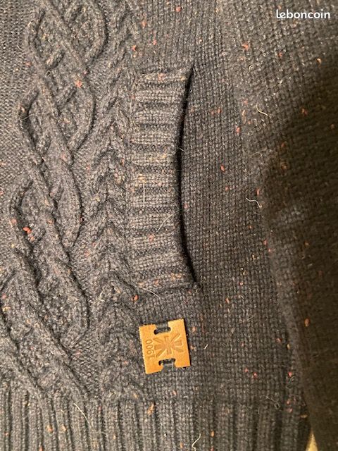 Gilet Burton Of London En Laine - Taille XL - Gris - Occasion Très Bon état
