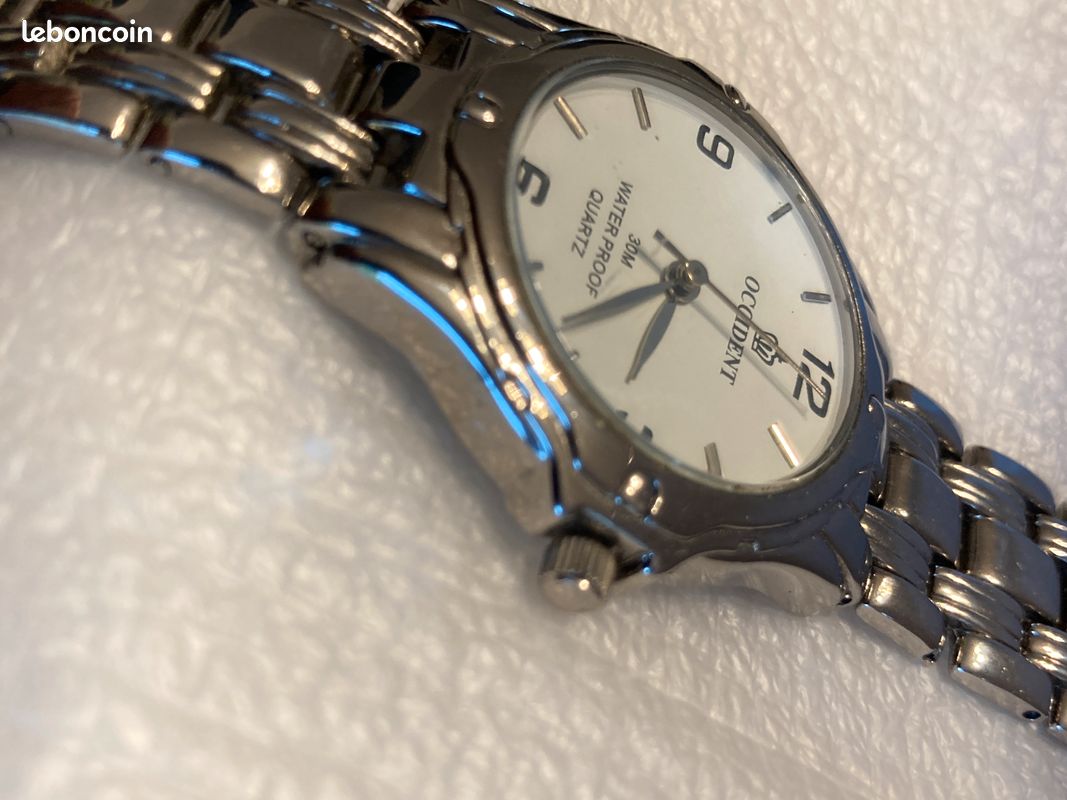Montre homme OCCIDENT acier water proof 30 m OCCIDENT à quartz (image 7)