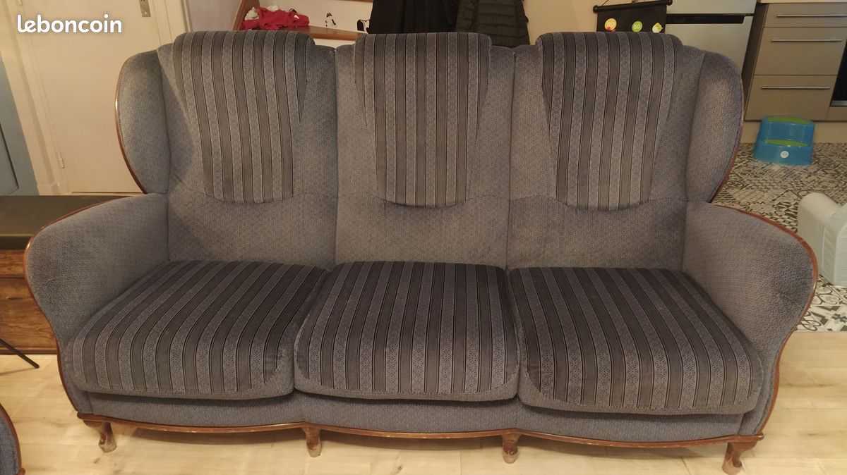 Vends canapé vintage tissu (image 3)
