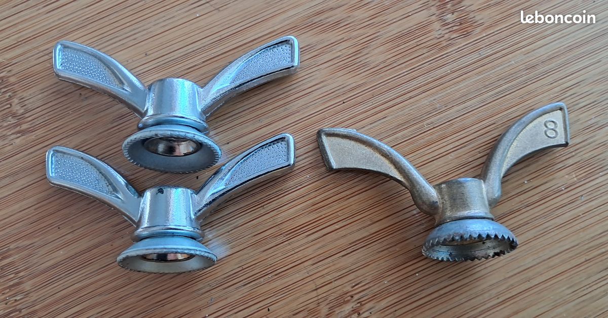 Écrou Papillon Alu DFV Pour Vélo Ancien – NOS – Fabriqué En France