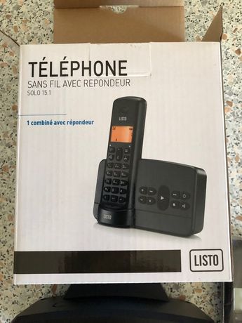Téléphone sans fil LISTO Solo 15.1 Listo en noir