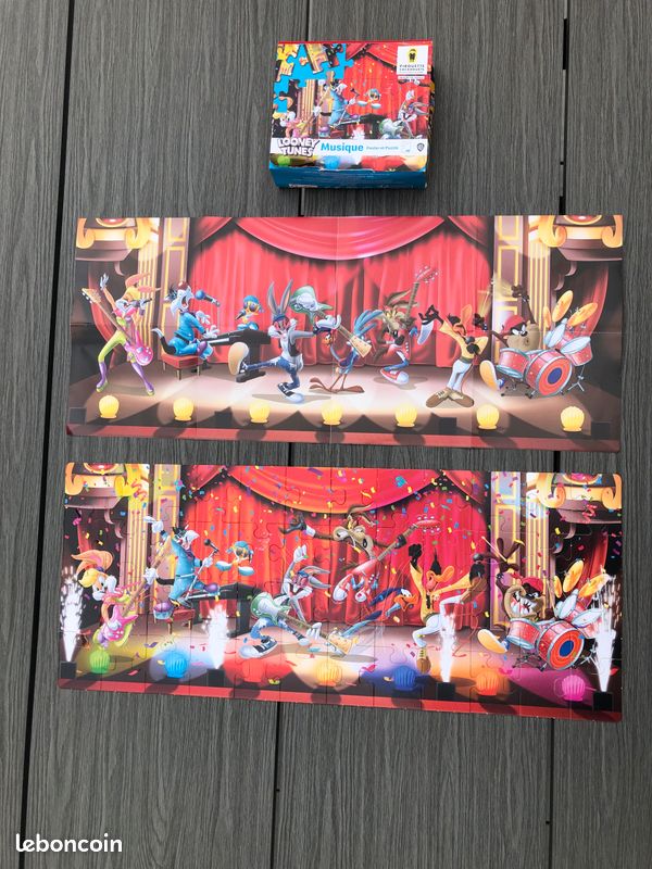 Lot de 3 puzzles avec posters - Les Looney tunes (image 8)