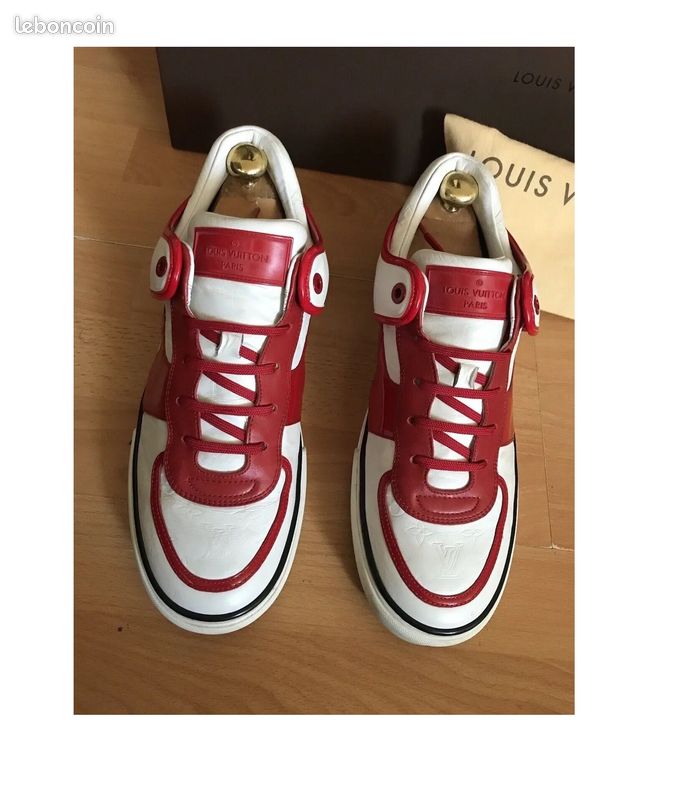 SNEAKERS CUIR LUXE L. V. PRESTIGE 42 TENNIS FRANCE TBe (image 1)