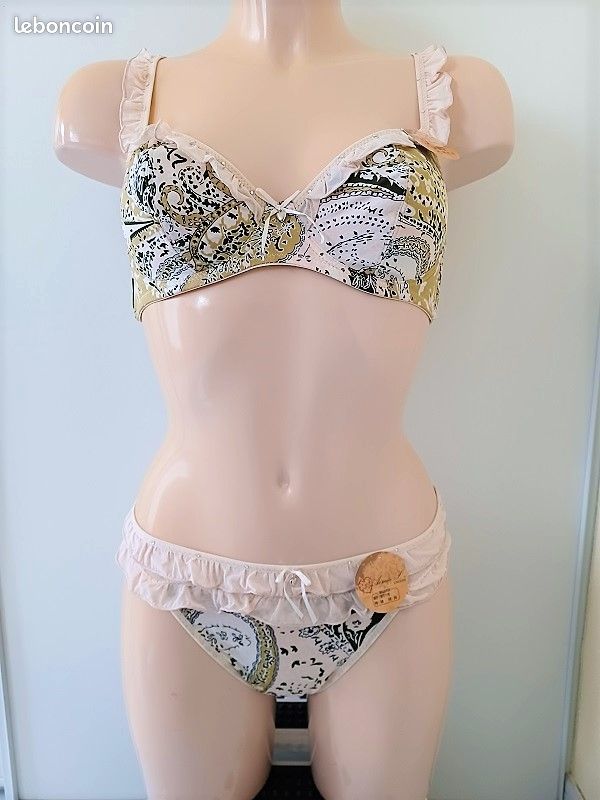 Ensemble lingerie Aimée L beige plusieurs tailles (image 2)