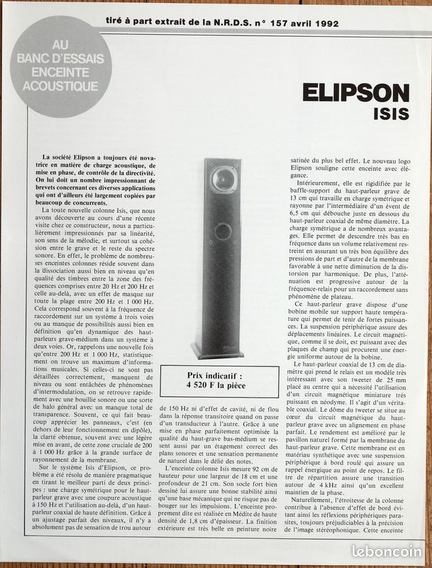 Haut-parleur Seas 21F EWF – Comme Neuf, état Impeccable, Sans Fil