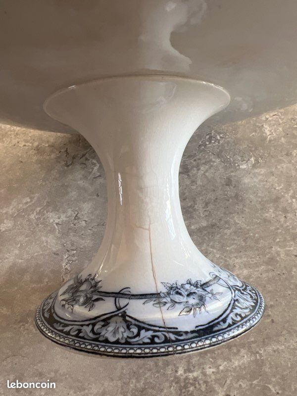 Ancien compotier coupe sur pied (image 3)