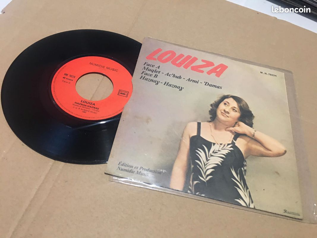 LOUIZA – Muqlet Muqlet / Haznagh Haznagh (45T Vinyle) KABYLE (image 2)