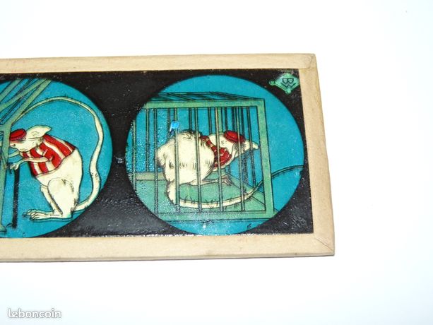 Plaque De Lanterne Magique – Série 12, « Une Dent Récalcitrante », Image Humour Vintage