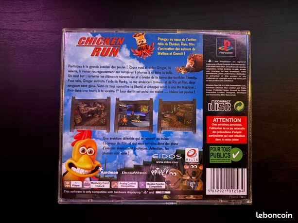 Chicken Run Sur Dreamcast - PAL - Boîte Abîmée + Notice Incluse