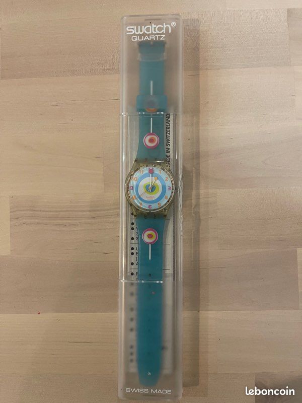 Swatch vintage Minty Mouthful GE 157 comme neuve (image 1)