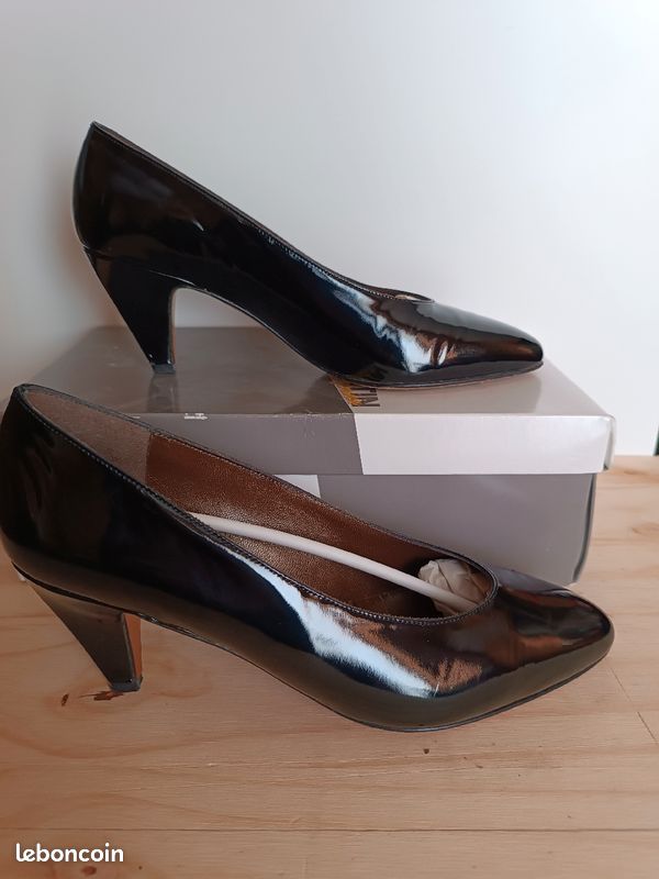 Escarpin cuir verni pointure 39 (image 9)