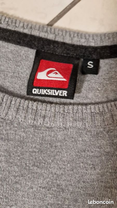 Pull gris Quiksilver S (flo78) (image 1)