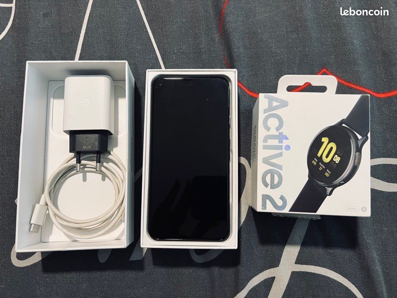 Google pixel 5 et montre samsung (image 1)