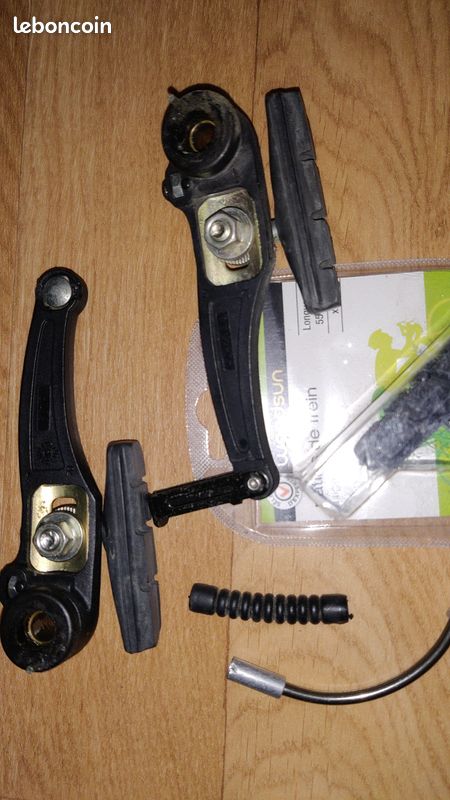 Alhonga Ensemble De 4 Patins De Frein V-Brake Rouge Pour