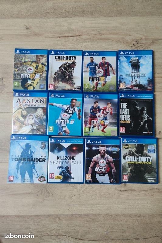Lot de 12 jeux PS4/PS5 - Jeux vidéo