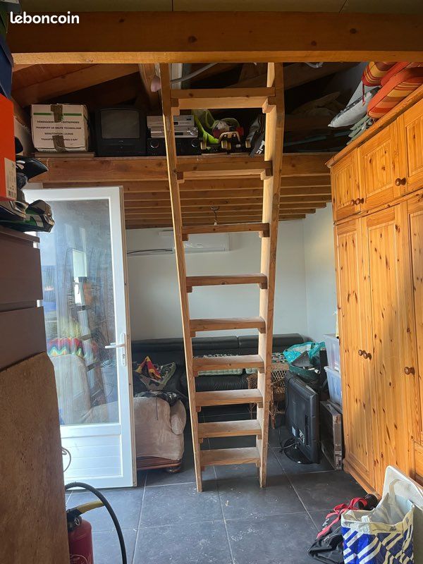Escalier échelle bois (image 3)