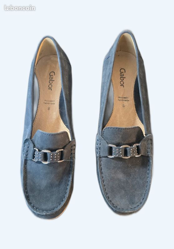 Gabor Viva Smart Mocassins Femme Bleu – Confort Toute La Journée Et Style Élégant