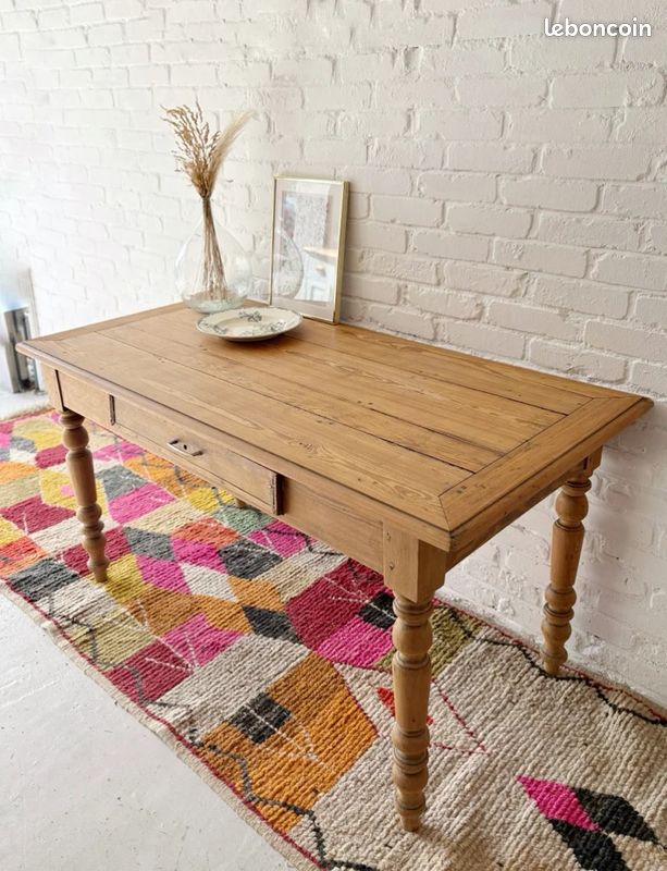 Ancienne table de ferme vintage (image 6)