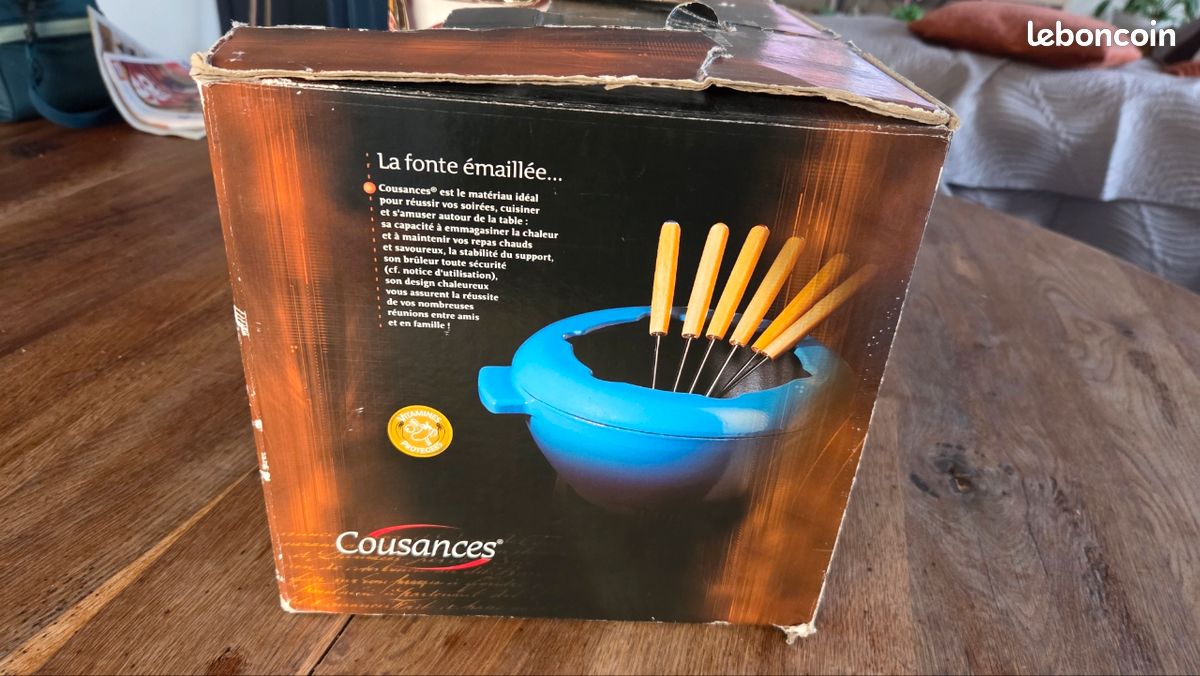 Service à Fondue En Fonte Cousances Le Creuset - Vintage 1980 - Neuf
