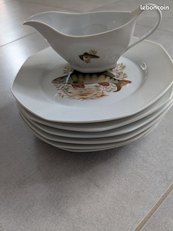 Service à poisson porcelaine de Limoges (image 1)