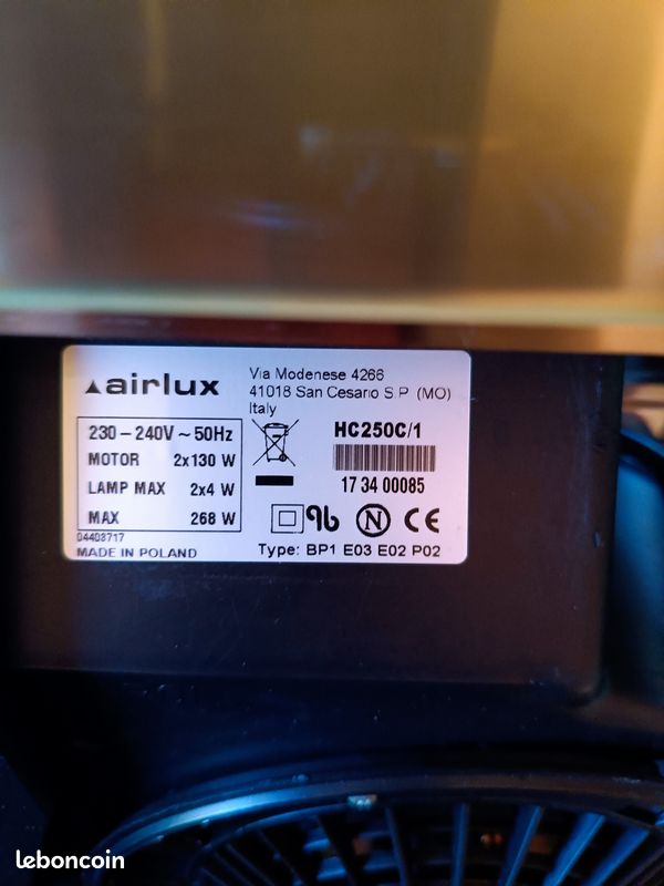 Hotte AIRLUX HC 250 C INOX (image 2)