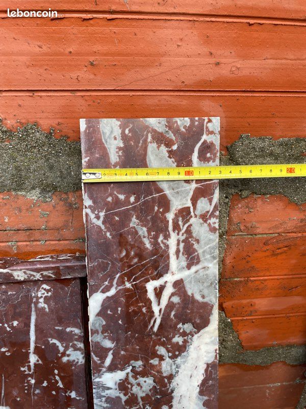 Habillage cheminée en marbre 105x33 (image 6)