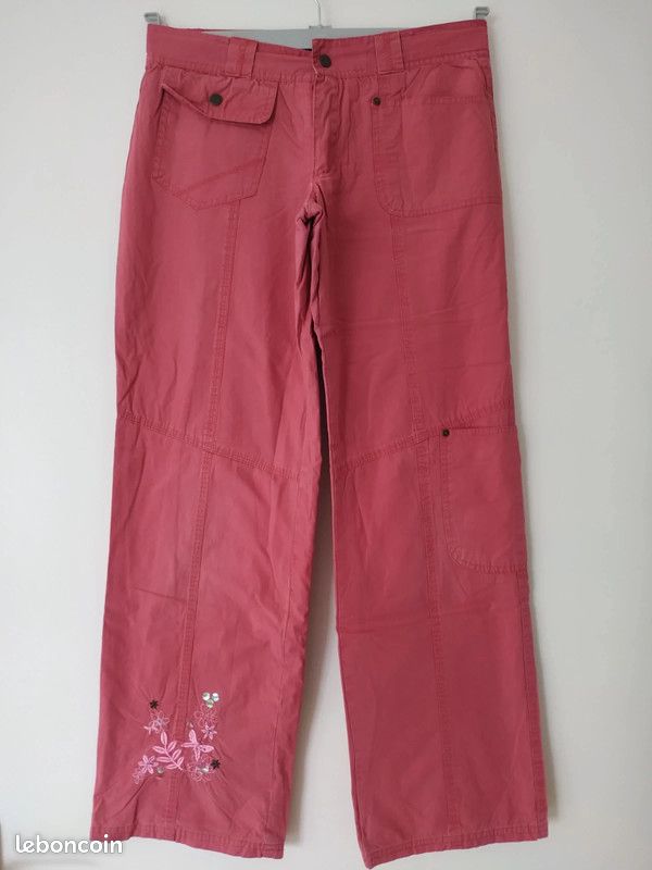 Pantalon léger en toile pour fille, In Extenso, 14 ans (image 1)