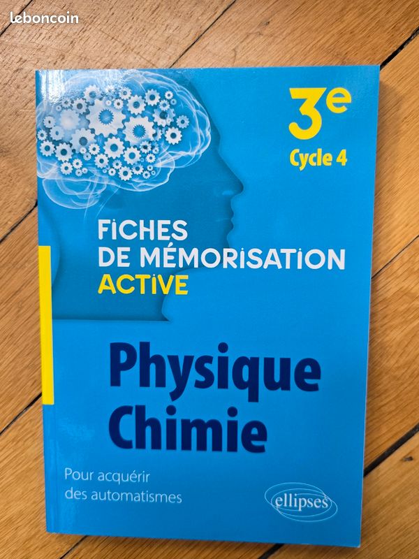 Physique Chimie 3ieme cycle 4 Ellipses Fiches de mémorisation active Pour acquérir des automatismes comme NEUF (image 2)