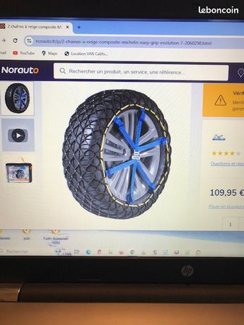 2 chaînes à neige composite MICHELIN Easy Grip Evolution 10 - Norauto