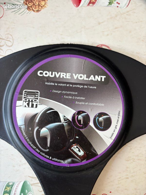 Couvre-volant OTO KIT noir et rose (image 2)
