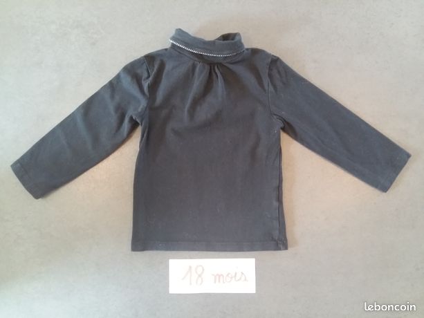 Sous Pull - Tee-shirt manches longues col roulé 18 mois