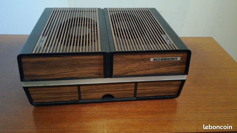 Tourne-disque Schneider SX 5200 – Électrophone Stéréo Vintage Qui Marche