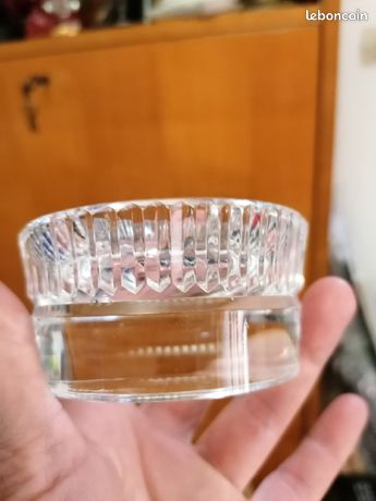 Bougeoir ancien en cristal