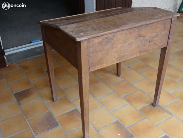 Ancien Pupitre Ecolier Bois d’occasion