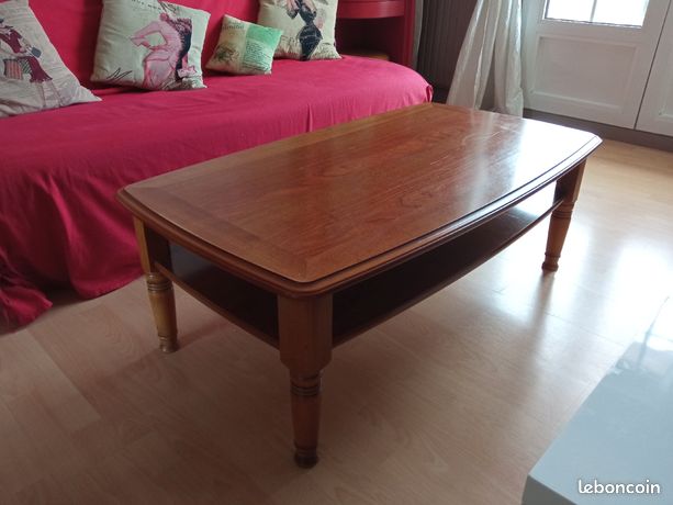 Table basse merisier