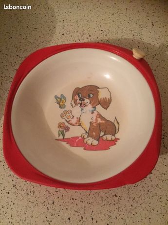 Assiette d'enfant année 70