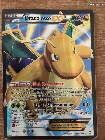Carte Pokemon Dracolosse d'occasion Carte Pokemon Dracolosse d'occasion