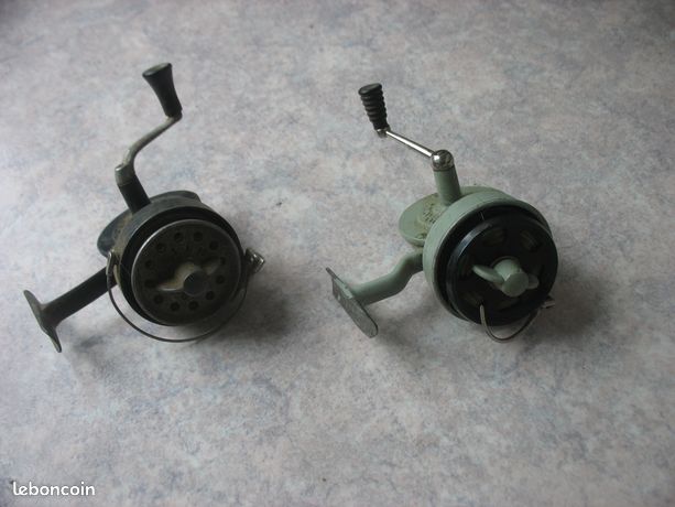 GROS MOULINET ANCIEN LUXOR SAUMON avec pastille FERAX Manufrance laiton