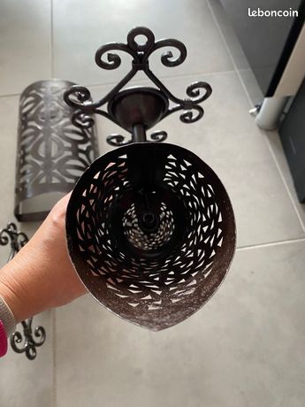 Générique Applique murale torche fer forgé Marocaine 58 cm